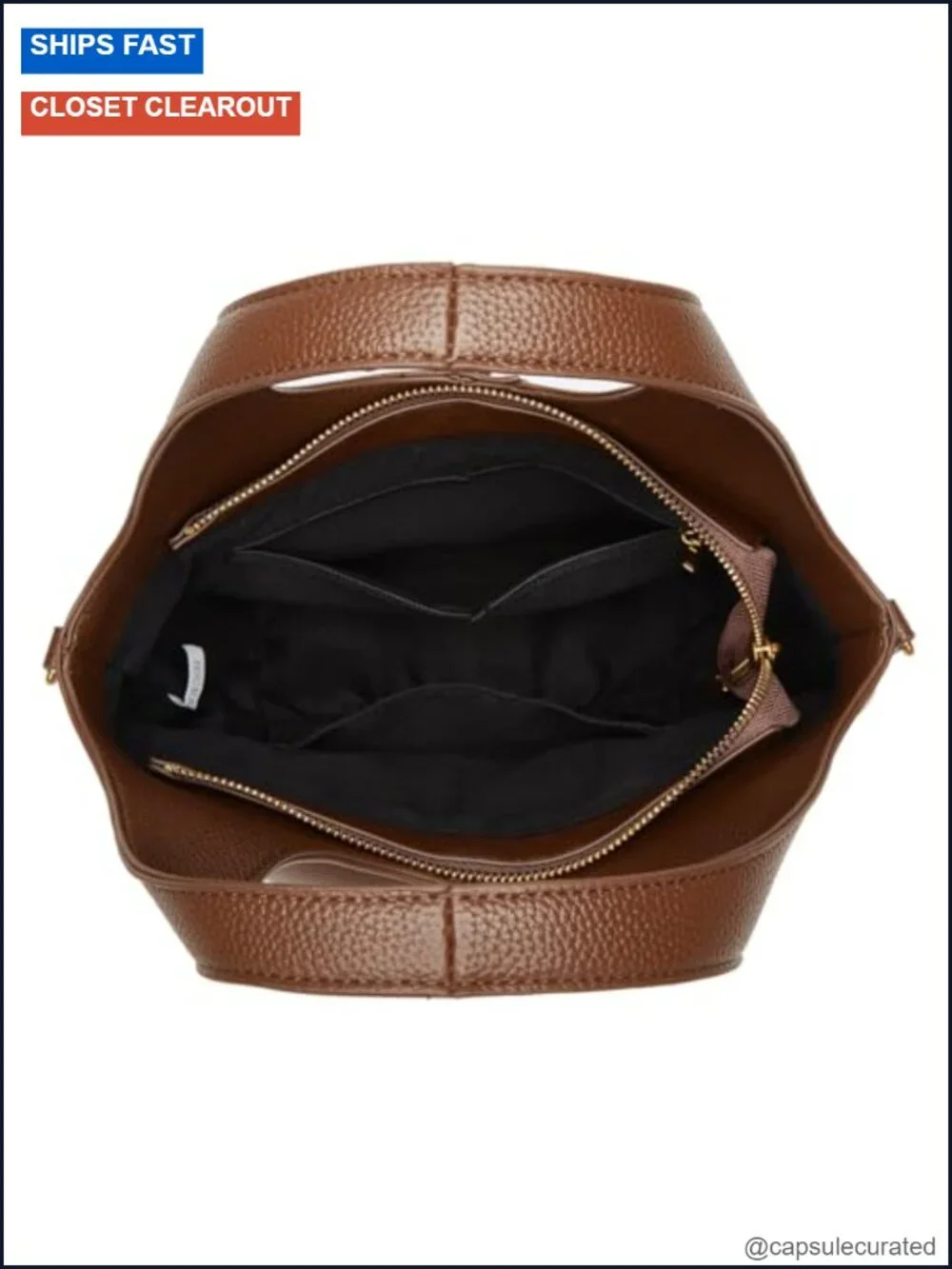 Women Bucket Bag PU Leather Hobo Shoulder Crossbody Vintage Tote Handbag Purse
